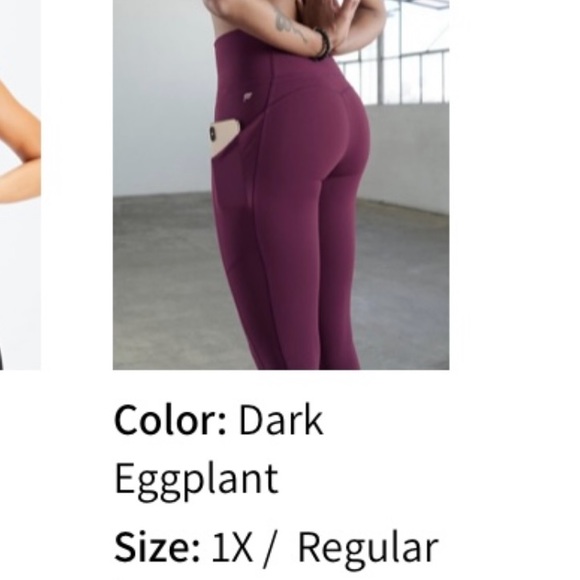 Fabletics PureLuxe Eggplant leggings - Picture 1 of 6